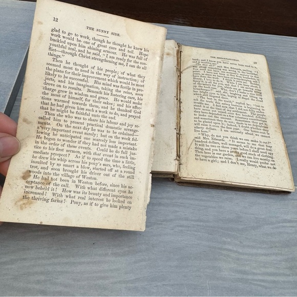 Antique THE SUNNY SIDE; or, the Country Minister's Wife 1851Hardback Book - Picture 16 of 17